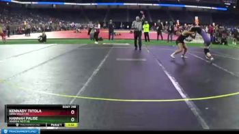 Girls - 125 lbs Semifinal - Kennady Tiitola, Swan Valley HS vs Hannah Palise, Warren Mott HS