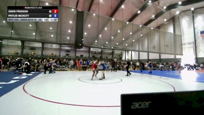 Junior Boys FS - 165 lbs Cons. Round 2 - Oren Frieson, CA vs Psylis McNutt, OR