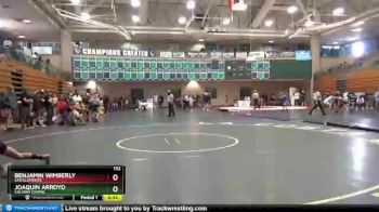 132 lbs Cons. Semi - Joaquin Arroyo, Calvary Chapel vs Benjamin Wimberly, San Clemente