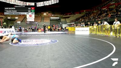 Open Men - 65 lbs Cons. Round 2 - Talon Pleau, Chester Wrestling Club vs Jair Suchite, Orange County Grappling