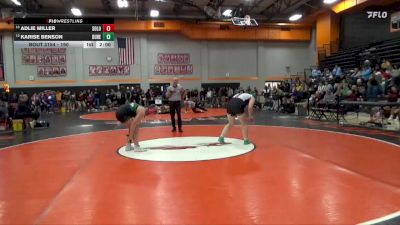 190 lbs Cons. Round 1 - Karise Benson, Dubuque Hempstead vs Adlie Miller, Solon