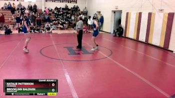 132 lbs Champ. Round 2 - Natalie Patterson, Holbrook vs Brooklinn Baldwin, Snowflake