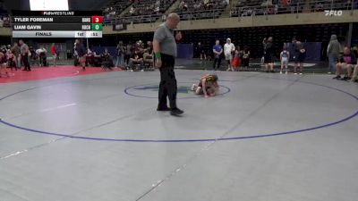 65 lbs Final - Tyler Foreman, Bangor vs Liam Gavin, Rochester Mills