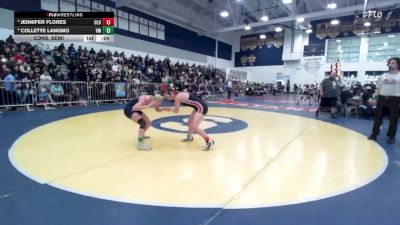 115 lbs Cons. Semi - Jennifer Flores, Lutheran/Orange vs Collette Langmo, Vista Murrieta