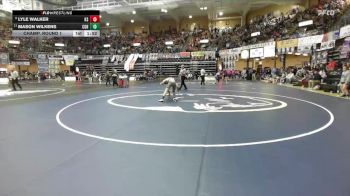 144 lbs Champ. Round 1 - Mason Wilkens, Council Grove Hs vs Lyle Walker, Fredonia Hs (Aaron Chard