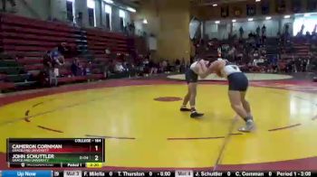 184 lbs Cons. Semi - John Schuttler, Graceland University vs Cameron Cornman, Graceland University