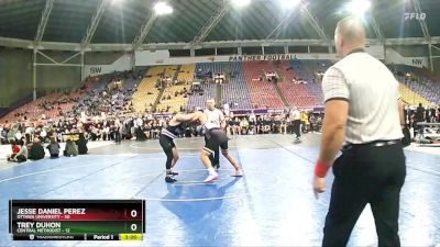 184 lbs Placement (4 Team) - Trey Duhon, Central Methodist vs Jesse Daniel Perez, Ottawa University