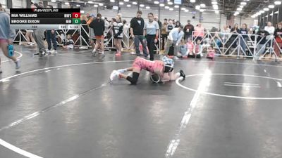 104 lbs Round 1 (9am Saturday) - Mia Williams, Minnesota Funky Singlets vs Brooke Dixon, NEWHALE