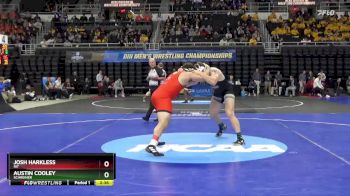 285 lbs Cons. Semi - Josh Harkless, RIT vs Austin Cooley, Schreiner