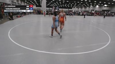 170 lbs Cons. Sub-rd Of 16 - Darlene Rosales, Silverback Wrestling Fort Worth vs Liv Lonergan, Iowa