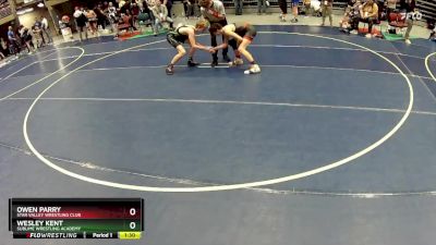 132 lbs Quarterfinal - Owen Parry, Star Valley Wrestling Club vs Wesley Kent, Sublime Wrestling Academy