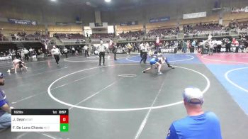 102 lbs Consi Of 8 #2 - James Dean, Fort Lupton WC vs Fabian De Luna Chavez, No Team