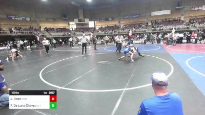 102 lbs Consi Of 8 #2 - James Dean, Fort Lupton WC vs Fabian De Luna Chavez, No Team