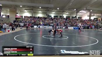 AA 132 lbs Quarterfinal - Connor Reeves, Springfield vs Jordan Sexton, Knoxville Halls