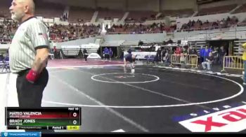 D2-126 lbs Cons. Round 3 - Mateo Valencia, Willow Canyon vs Brady Jones, Gila Ridge