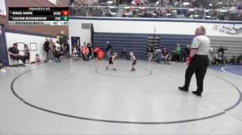 43 lbs 5th Place Match - Riggs Davis, Brothers Of Steel Wrestling Club vs Colton Richardson, 208 Badgers Wrestling Club