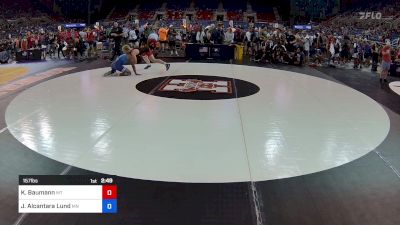 157 lbs Rnd Of 128 - Kale Baumann, MT vs Johan Alcantara Lund, MN