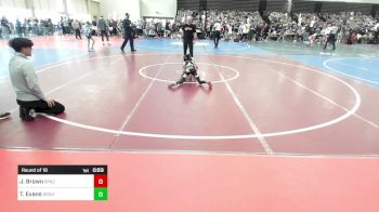 48-B lbs Round Of 16 - Jah'son Brown, Spazz Wrestling vs Tyanna Evans, Orchard South WC