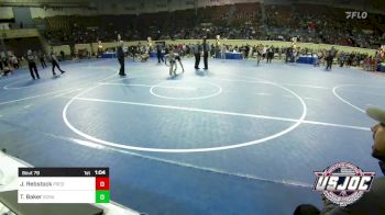 112 lbs Quarterfinal - Jonas Rebstock, Predator Wrestling vs Tommy Baker, Scrap Yard Training