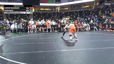 165 lbs Finals (1st & 3rd) - Carter Mcgregor, Algona vs Ryan Hilby, West Delaware, Manchester