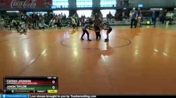 50 lbs Cons. Round 2 - Cayden Johnson, Alexander City Youth Wrestling vs Jaxon Taylor, Tuscaloosa Takedown Titans