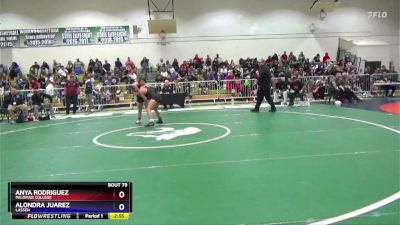 138 lbs Quarterfinal - Alondra Juarez, Lassen vs Anya Rodriguez, Palomar College