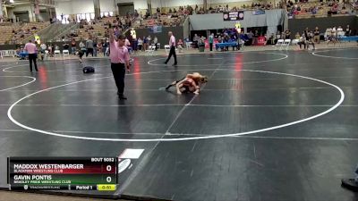 75 lbs Semifinal - Maddox Westenbarger, Blackman Wrestling Club vs Gavin Pontis, Bradley Pride Wrestling Club