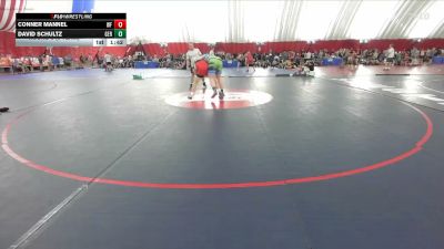 215 lbs Round 3 (8 Team) - Conner Mannel, Weyauwega-Fremont vs David Schultz, Germantown