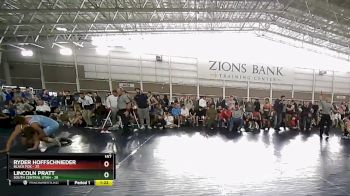 187 lbs Quarters & Wb (16 Team) - Ryder Hoffschnieder, Black Fox vs Lincoln Pratt, South Central Utah