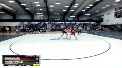 285 lbs Quarterfinal - Dawson Bundy, Penn State Unattached vs Andrew Franklin, Muhlenberg College