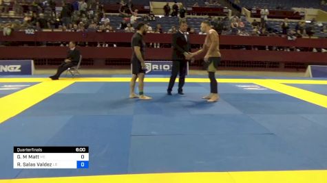 Gabriel M Matt vs Rogelio Salas Valdez 2024 Pan IBJJF Jiu-Jitsu No-Gi Championship