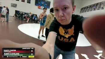 182 lbs 3rd Place Match - Dusty Carter, Unattached vs Ruben Cleveland, Buffalo Outlaws Wrestling Club