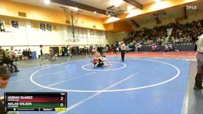 144 lbs Semifinal - Nolan Wilson, Coconino vs ADRIAN SUAREZ, Mogollon