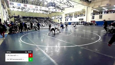 127 lbs Consi Of 16 #2 - Michael Gorrell, Conwell-Egan Catholic vs Nick DiFrancescantonio, Hanover Park