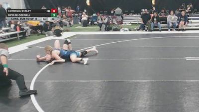 135 lbs Cons. Sub-rd Of 16 - Cordelia Staley, Sanderson Wrestling Academy vs Brylee Colwell