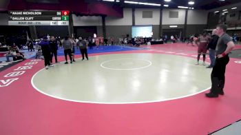 215 lbs Cons. Semi - Dallen Clift, Canyon vs Najae Nicholson, Saginaw