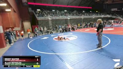 63 lbs Quarterfinal Brody Baxter Eastside United Wrestling Club vs Elijah Reynolds Natrona Colts Wrestling Club