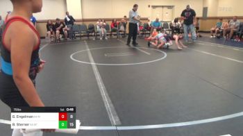 75 lbs Rr Rnd 1 - Gus Engelman, K4 Mat Assassins Black vs Barrett Sterner, K4 Graham Future Falcons