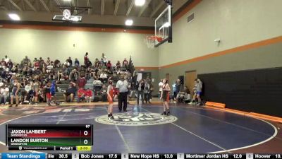 87 lbs Round 3 - Jaxon Lambert, Grissom Hs vs Landon Burton, Grissom Hs