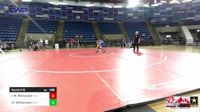 106 lbs Round Of 16 - Mohamed Mohamed, MWC Wrestling Academy, NE vs Dylan Williamson, Sebolt Wrestling Academy