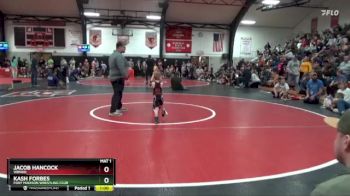 Bracket 2 lbs Round 4 - Jacob Hancock, WBNDD vs Kash Forbes, Fort Madison Wrestling Club