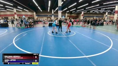 235 lbs Round 4 - Maliana Heimuli, All American Wrestling Club vs Sara Lepsis, Texas