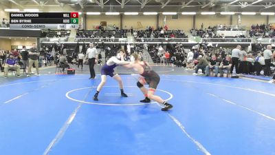 157 lbs Consolation - Daniel Woods, Wellesley vs Ben Byrne, Nashua South