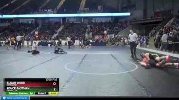 165 lbs Cons. Semi - Elijah Webb, Effingham vs Royce Eastman, Carroll Jr.