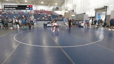 132 lbs Cons. Sub-rd Of 16 - Ayden Caywood, Team Idaho vs Dean Phillips, Mountain Lion Wrestling Club