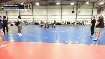 85 lbs Rr Rnd 3 - Nathan Hernandez, NC Blue - MS vs Douglas McGovern, Iron Faith - MS