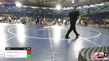 100 lbs Semifinal - Griffin Sensintaffar, Cowboy Wrestling Club vs Cruz Gannon, Sebolt Wrestling Academy