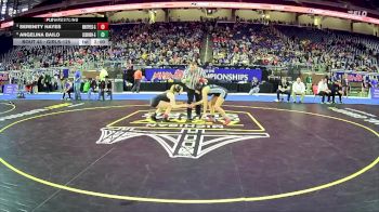 Girls-125 lbs Champ. Round 1 - Serenity Hayes, Whittemore-Prescott Hs Girls vs Angelina Bailo, Lake Orion Hs Girls