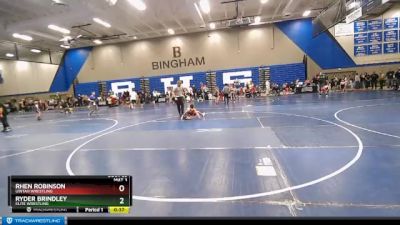 53 lbs Cons. Round 2 - Ryder Brindley, Elite Wrestling vs Rhen Robinson, Uintah Wrestling