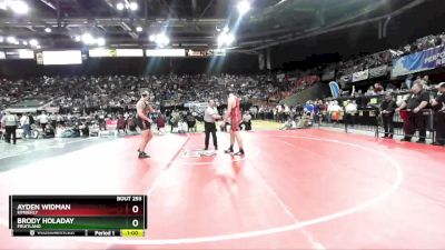 3A 220 lbs Cons. Round 2 - Brody Holaday, Fruitland vs Ayden Widman, Kimberly